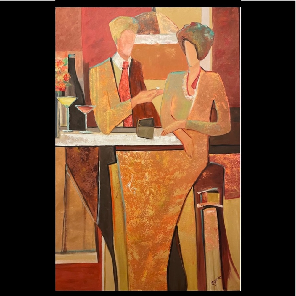 Canvas Wrapped Acrylic Painting